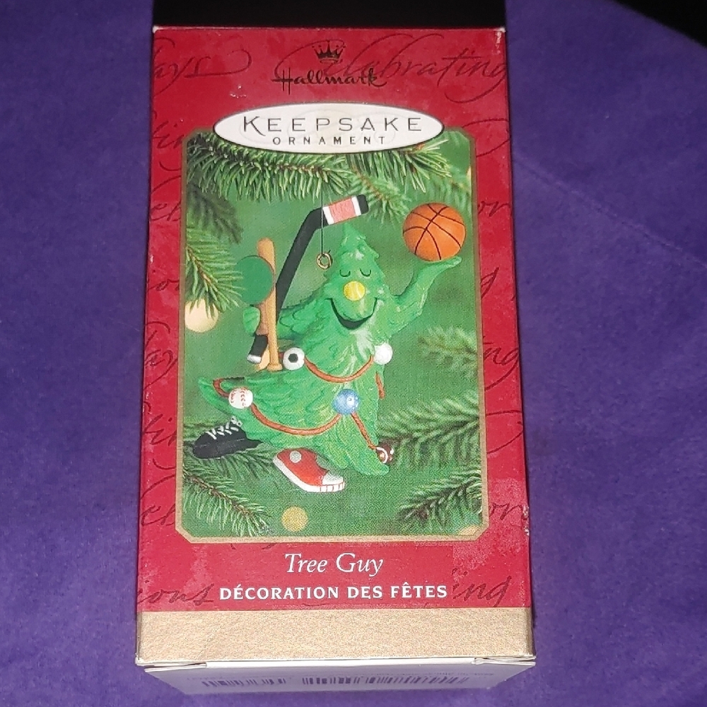 Hallmark Keepsake Tree Guy Ornament with Green and Red Accents